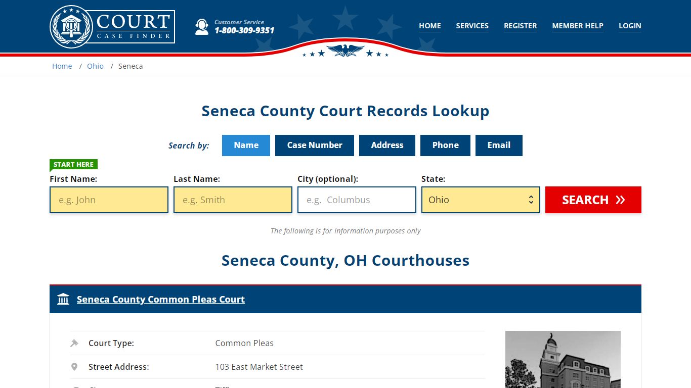 Seneca County Court Records | OH Case Lookup - CourtCaseFinder.com
