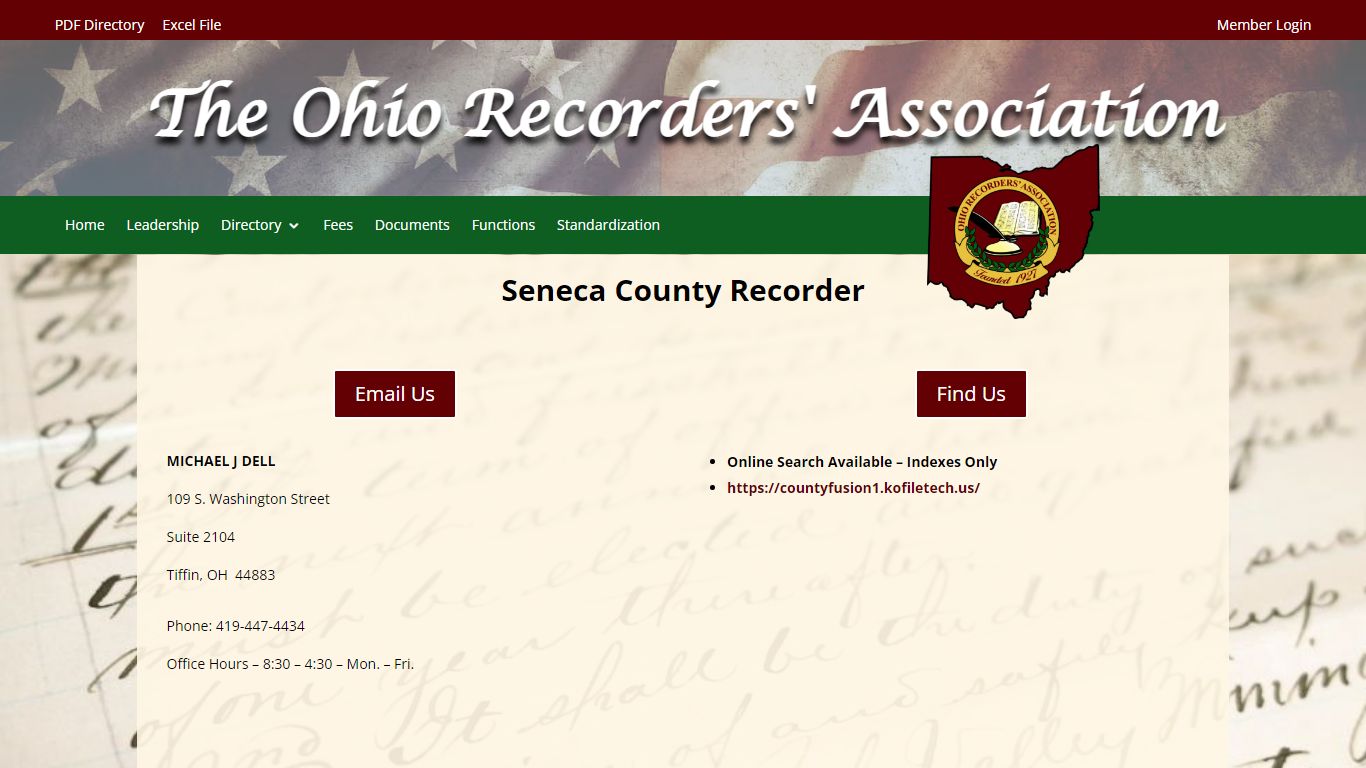Seneca County Recorder | Ohio Recorders' Association